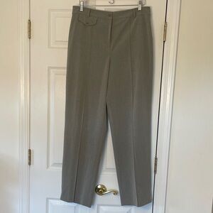 Talbots Gray Straight Leg Dressy Slacks with Center Crease down Leg, size 12